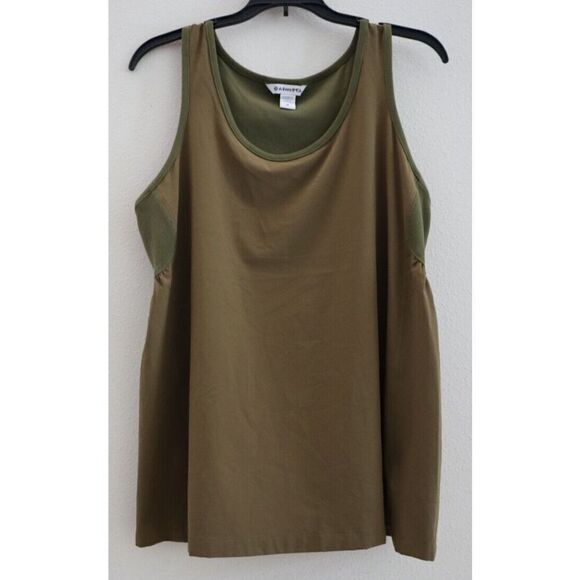 ATHLETA 659329-01 Women's Sz Medium Acacia Olive Green Passenger Tank Top - Picture 1 of 8